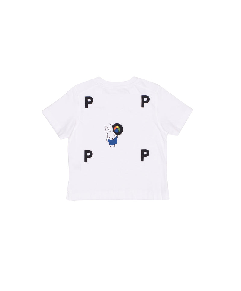 Pop Kids Miffy Ball Logo T-Shirt White