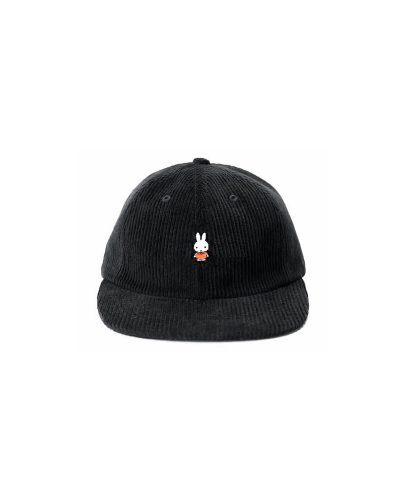 Pop Miffy Sixpanel Hat Black Cord