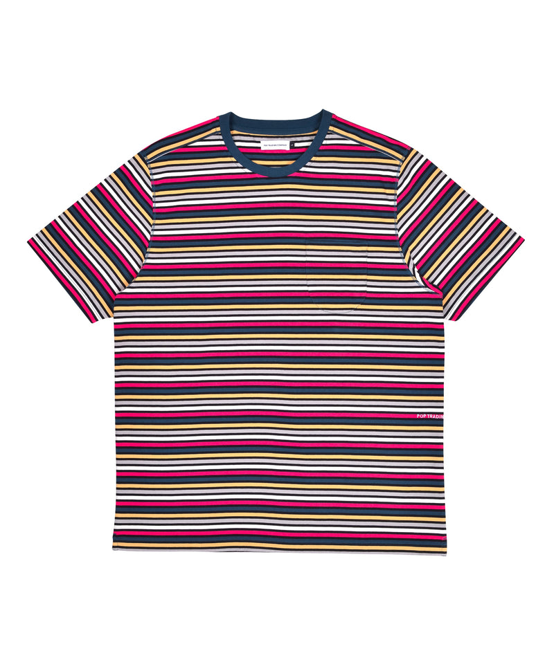 Pop Striped Pocket T-Shirt Multicolor