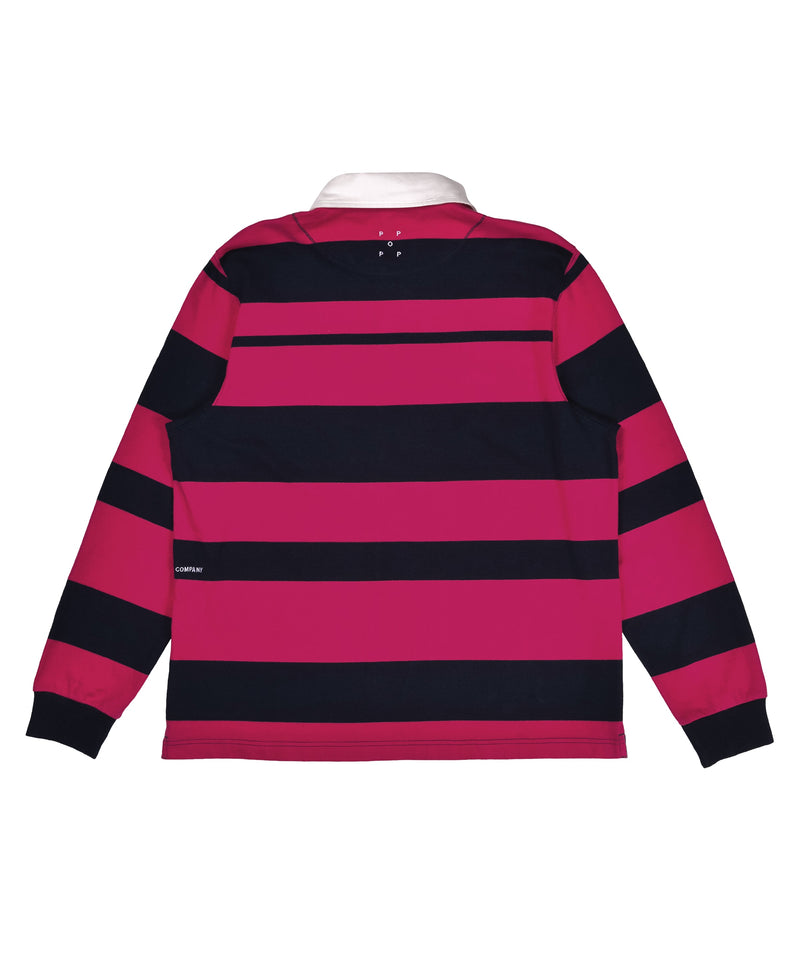 Pop Striped Rugby Shirt Pink/Navy