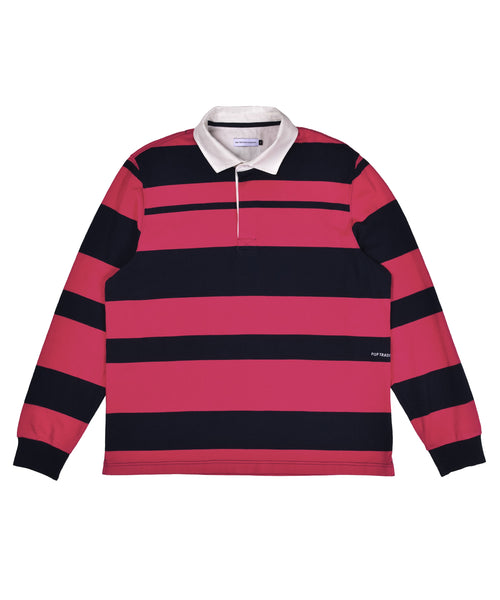 Featured Product Image Of Pop Striped Rugby Shirt Pink/Navy