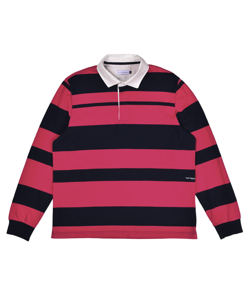 Pop Striped Rugby Shirt Pink/Navy