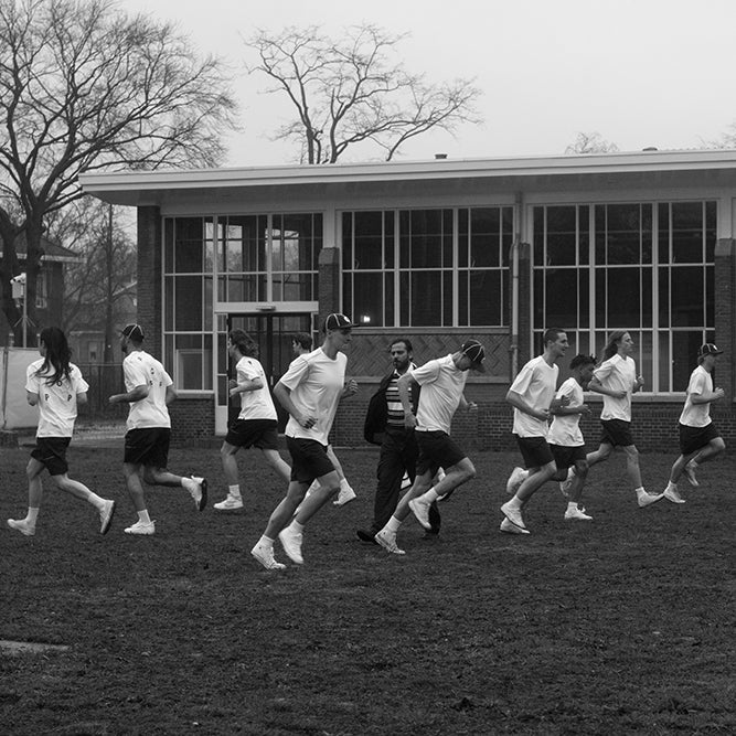 Pop Training Company Logo T-Shirt White/Navy