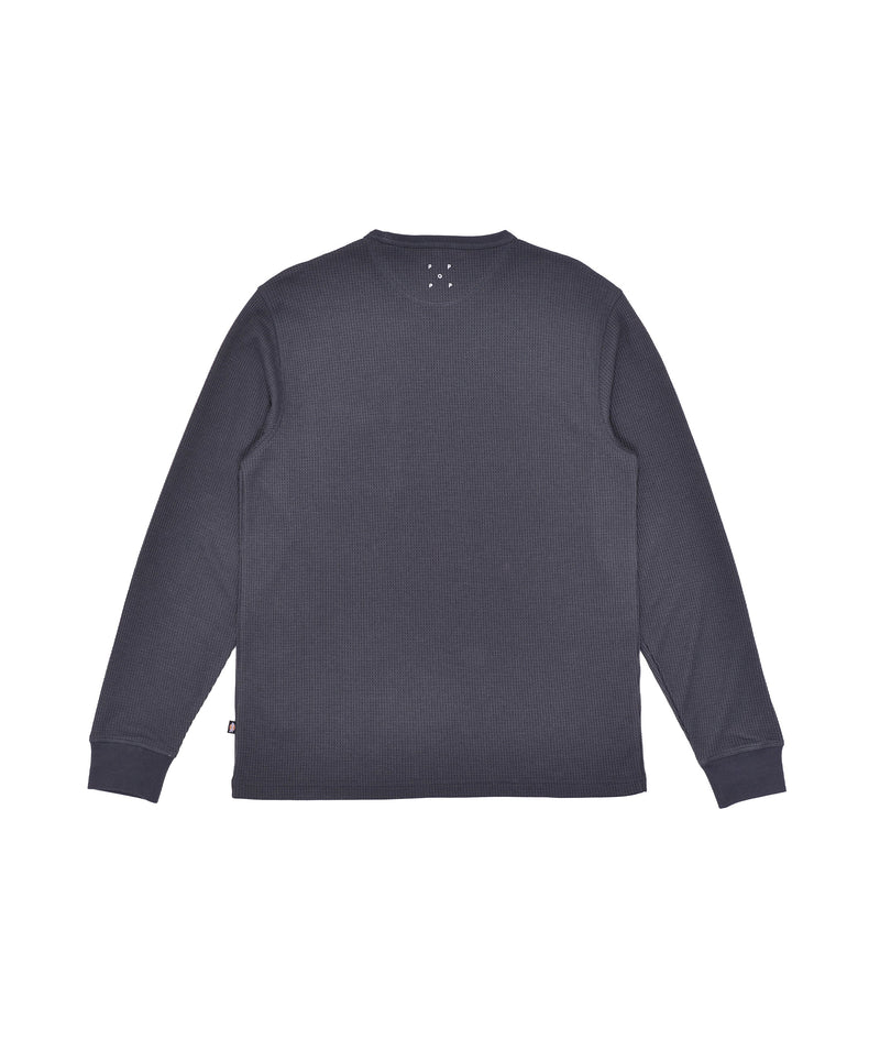 Pop/Dickies Waffle Longsleeve T-Shirt Charcoal