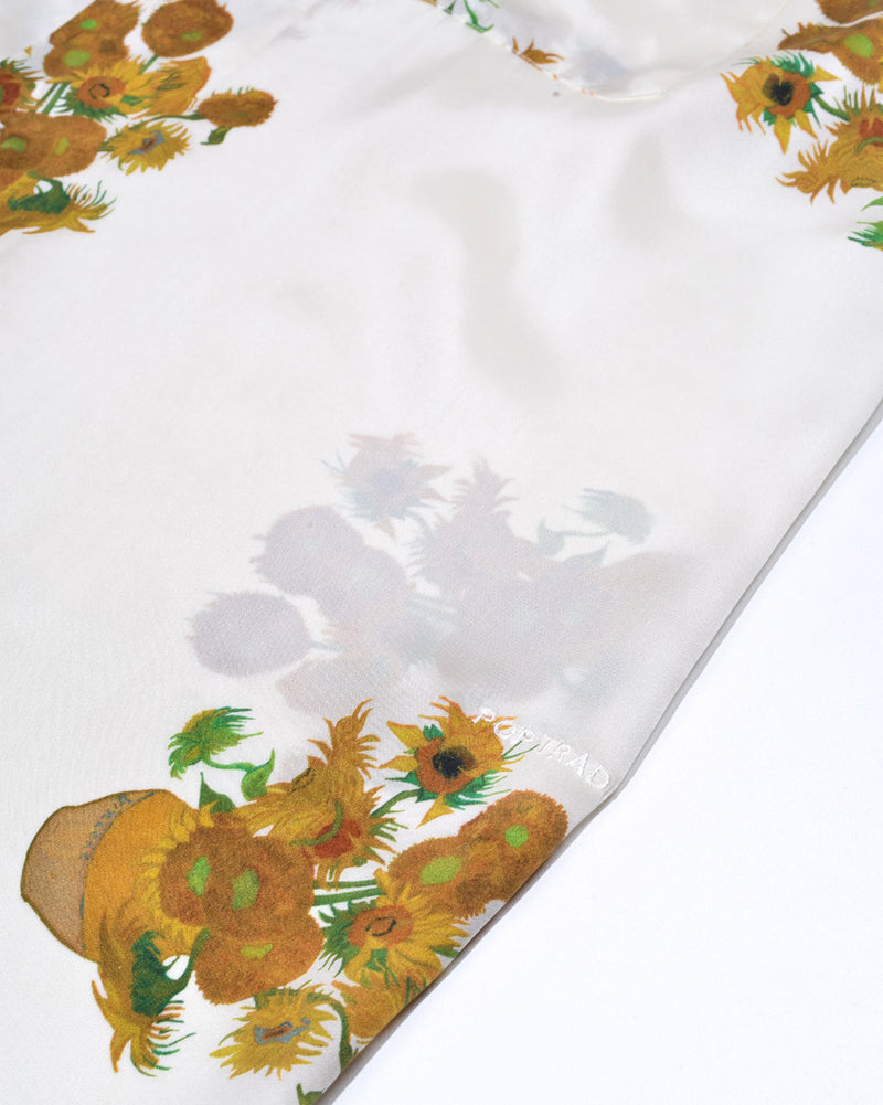 Pop Van Gogh Shirt Off White Silk