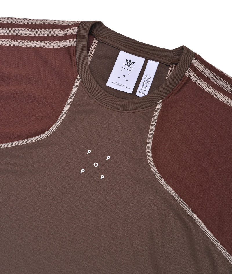 Pop/Adidas Tech T-Shirt Clay Brown
